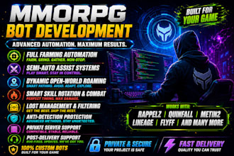develop advanced game automation and anti cheat systems for mmos