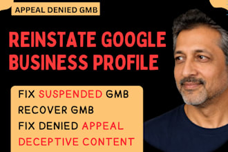 reinstate suspended google profile approve denied appeal fix policy violation