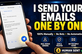 manually send your emails one by one and cold email outreach