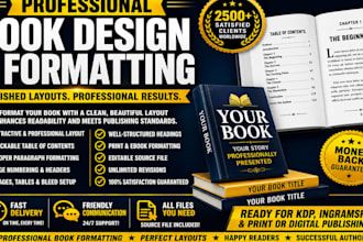 do book formatting kindle ebook formatting KDP layout design low content book