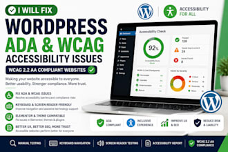 fix wordpress ada and wcag accessibility issues