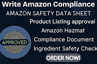 format safety data sheet amazon compliance document for hazmat product listing