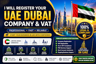 register your uae dubai company and vat professionally