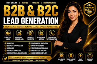 targeted verified b2b lead generation, business leads,d2c linkedin leads