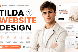 design tilda website redesign landing page build online ecommerce store
