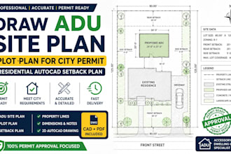 create pool site plan plot plan for permit backyard design autocad city permit