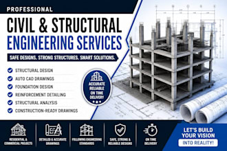 civil and structural engineering analysis and architectural drawings