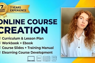 create ebook online course curriculum training content online course content ppt