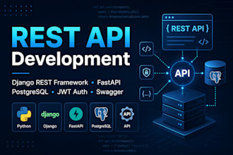 rest API using django rest framework or fastapi