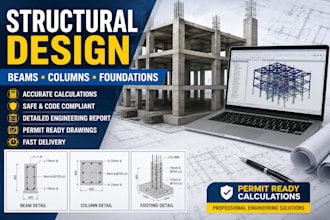 design beams, columns, and foundations for your project