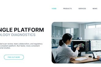 design a modern saas landing page in figma