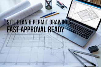 site plan permit drawings grading and civil engineering layouts