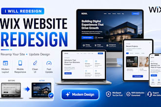 redesign wix website revamp wix site and update wix design
