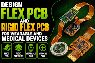 design flex pcb and rigid flex pcb for wearable and medical devices