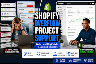 handle shopify overflow tasks for agencies and freelancers