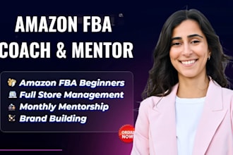 be your amazon fba coach, consultant and mentor for private label success