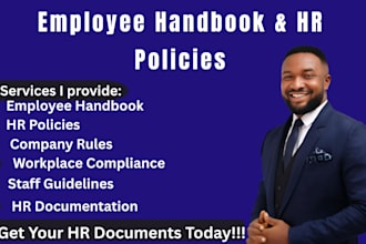 create employee handbook, HR policy and company compliance documents