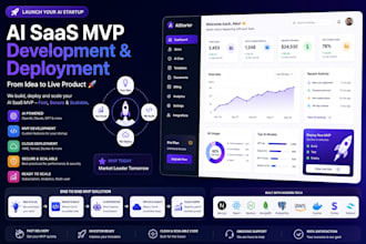 develop saas ai mvp startup platform web app and deployment solution