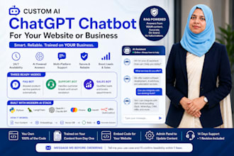 create a custom ai chatbot for your website or business