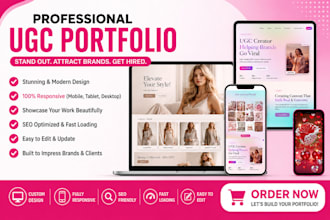 design ugc portfolio ugc website canva portfolio website
