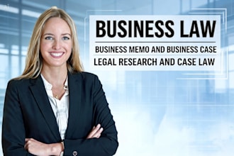 do legal research, law, memo, case brief and business law