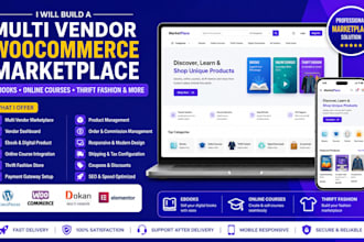 build a multi vendor marketplace website mercari abebook tutor marketplace