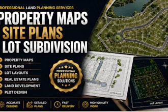 create property maps site plans lot subdivision and real estate layouts