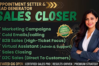 be your appointment setter, lead generator, and sales closer