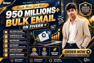 do bulk email blast,send emails ,email marketing campaign