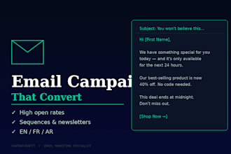 write high converting email marketing campaigns