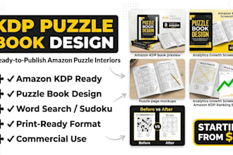 create shaped word activity book and kdp puzzle