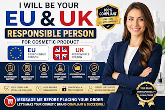 be your eu and UK responsible person for cosmetic product and medical devices