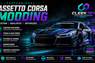create assetto corsa livery and helmet, racing, 3d design, sim racing, assetto