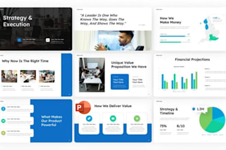 design investor pitch deck, business PPT branded company sales presentation