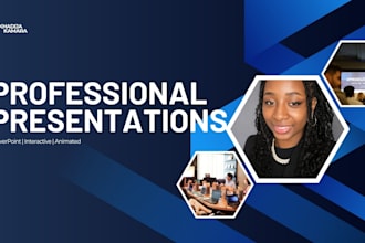 design a professional and interactive powerpoint presentation for you