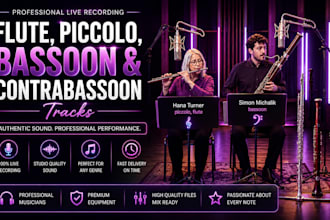 record professional flute, piccolo, bassoon and contrabassoon track
