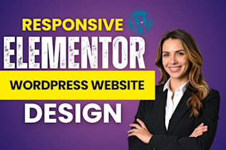 design coaches wordpress elementor website, wordpress landingpage, wordpress seo