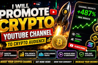 promote crypto youtube channel to crypto audience