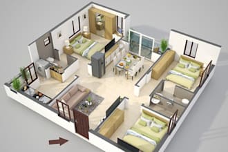 do 2d and floor plan using homebyme