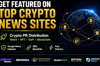 distribute crypto press releases on blockchain news websites