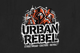 design a bold urban street style logo for your brand