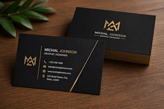 create a minimal business card