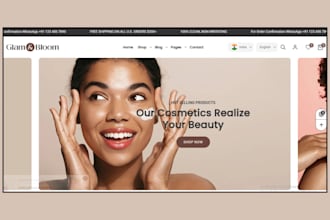 design skincare shopify store skincare website beauty store beauty website