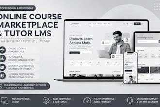 build online course marketplace, tutor lms, learning website