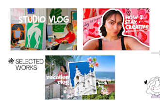 design aesthetic youtube thumbnails for lifestyle creators