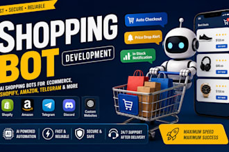 develop ai shopping bot ai chatbot ecommerce bot auto checkout bot amazon bot