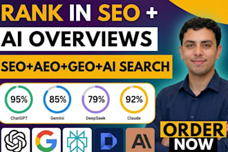 do monthly local SEO, GEO, aeo and link building for ai search
