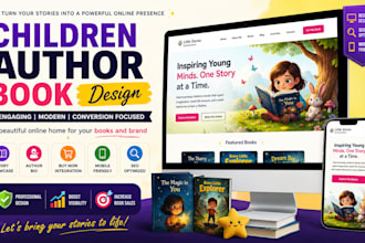 design children author book website, children book website, book author website
