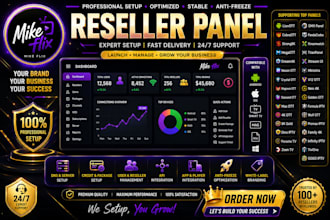 configure reseller panel trex,lion ott,mega tt, dream4k, strong8k, extra ott,sup