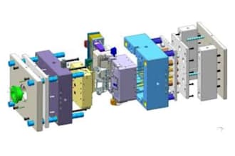 design injection mold with dfm and 3d cad for plastic parts